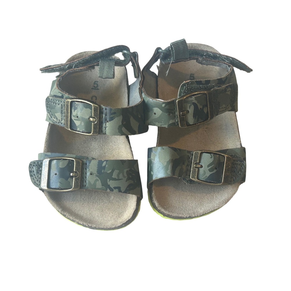 Carter's Sandals Camo Buckle Adjustable Straps Outdoor‎ Play Size 5